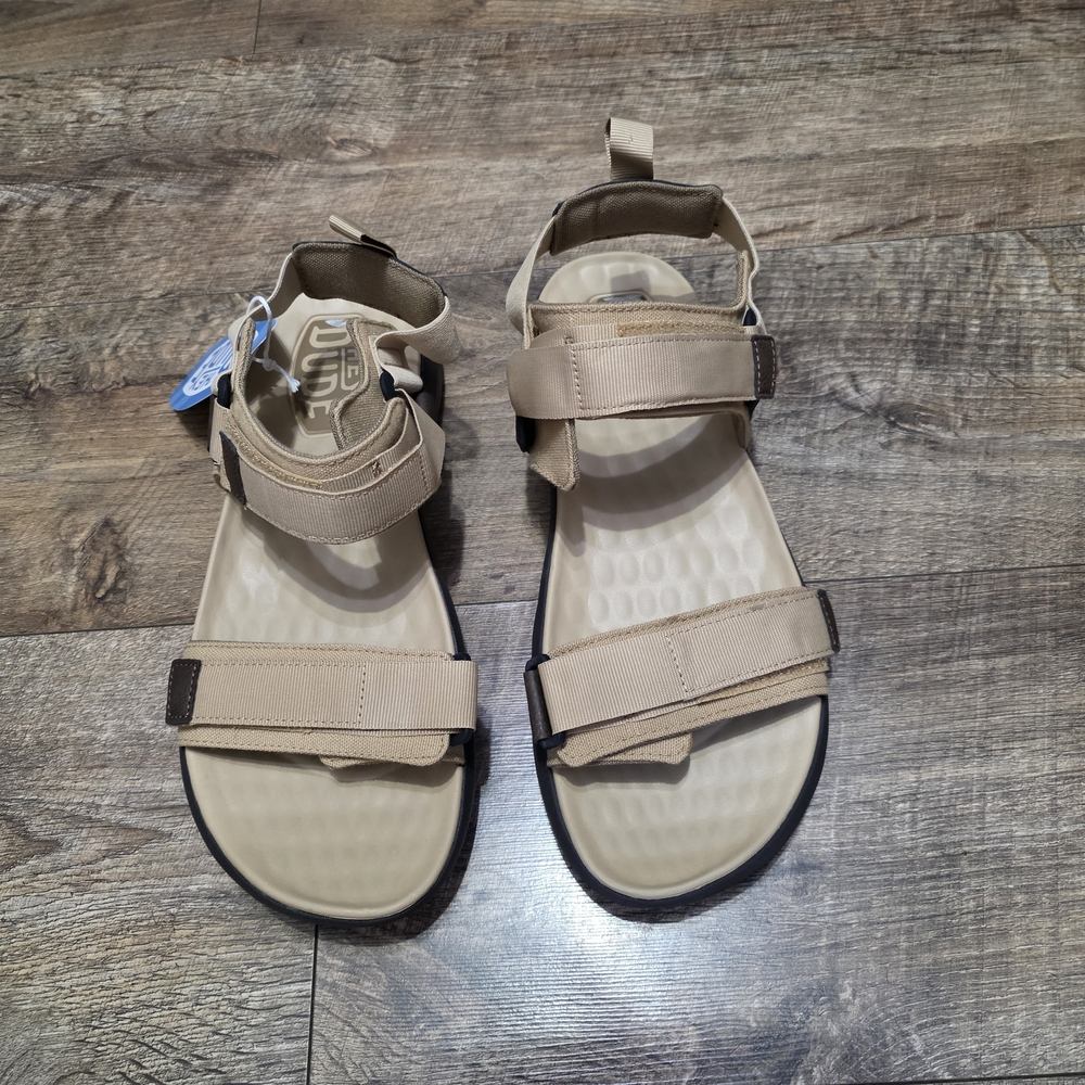 Heydude Tan Sandals with Adjustable Straps Men Size 11